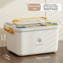 Axyaa Portable Medicine Organizer Box with Dividers - Household First Aid Kit