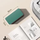 Axyaa Foldable Desk Lamp with Clock & USB Charging, Rechargeable LED Reading Light