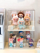 Axyaa Labubu Dustproof Doll Box: Clear Display Stand for Vinyl, Plush & Blind Toys