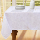 Axyaa Jacquard Polyester Tablecloth for Home Banquet Tables