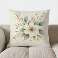 Axyaa Leafy Pattern Pillow Cover for Sofa, Bedroom & Car