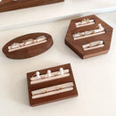 Axyaa Polygonal Ring Earrings Jewelry Display Stand Plate