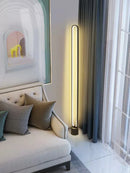Axyaa LED Floor Lamp - Remote & Voice Control, Modern Design for Living Room