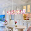 Axyaa Colorful Murano Glass Crystal Pendant Light: Modern Lighting for Living Room, Bedroom, Kitchen