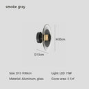 Axyaa Glass LED Wall Lamp for Modern Living Room, Bedroom, Aisle - Creative Background Lighting
