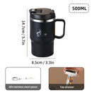 Axyaa Stainless Steel Insulated Coffee Mug with Strainer & Spoon
