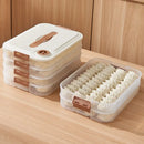 Axyaa Multi-Layer Dumpling Box Food Storage Container Refrigerator Organizer