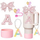 Axyaa Cup Accessories Set for Stanley Tumblers: Straws, Covers, Caps, Boot, Charm Chains