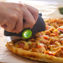 Axyaa Stainless Steel Pizza Wheel Cutter with Lid Roller - Kitchen Baking Tool