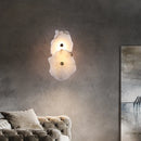 Axyaa Marble Wall Lamp: Modern Brass Sconce for Bedroom, Living, Dining Room Decor