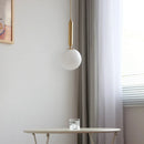 Axyaa White Glass Ball LED Pendant Chandelier - Home Decor Lighting Solution