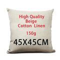Axyaa Family Life Custom Linen Sofa Pillow Cover Home Decor Custom Cushion Cover