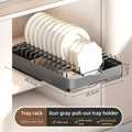Stainless Steel Expandable Bowl Plate Rack by Axyaa: Countertop Storage Organizer