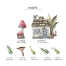 Axyaa Boho Forest Animals Mushroom Wall Stickers Removable DIY Mural Decor