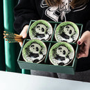 Axyaa Hand Drawn Cartoon Ceramic Bowl & Chopsticks Set: Creative Giftware
