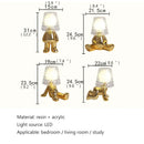 Axyaa Creative Gold People Table Lamp for Nordic Home Decor