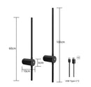 Axyaa LED Wall Lamp: Modern Magnetic Suction, 6000mAh Battery, Indoor Sconce for Living Room & Bedroom