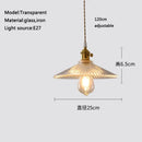 Axyaa Glass Pendant Chandelier Lighting E27 Hang Lamp for Home Decoration