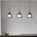 Axyaa Modern Glass Pendant Light LED Chandelier for Home Decor