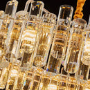 Axyaa Crystal Chandelier Pendant Light for Luxury Living Room Dining Ceiling Fixture