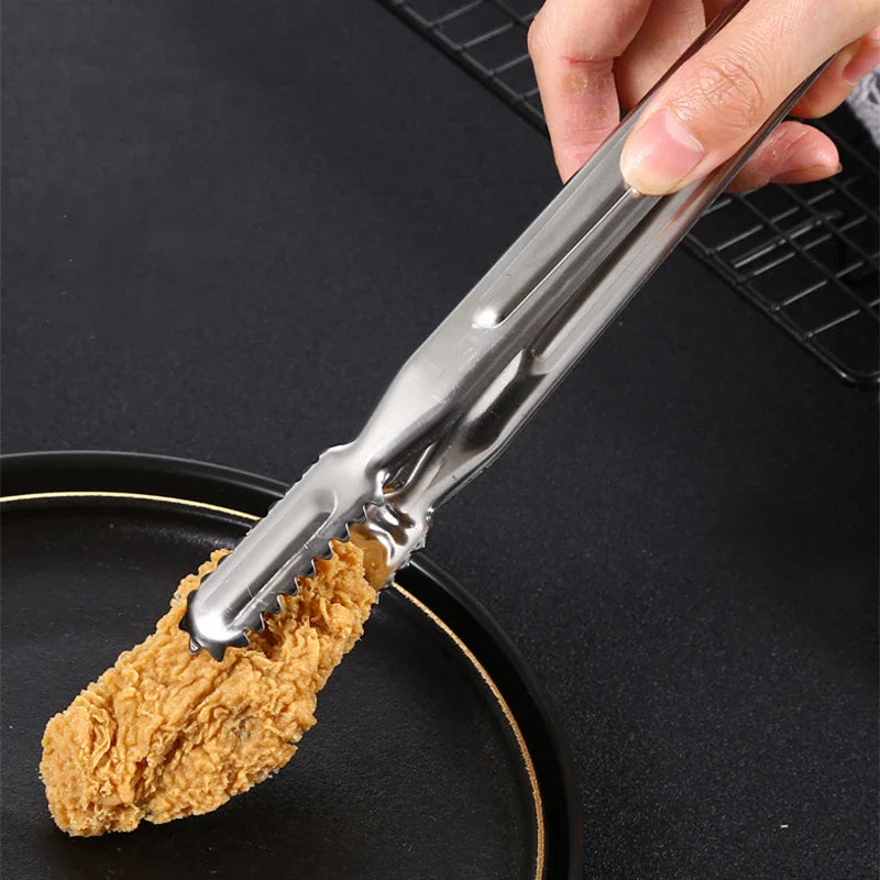 Axyaa Stainless Steel Food Tongs for Kitchen Cooking and Barbecue