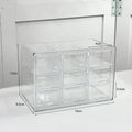 Axyaa Acrylic 9-Grid Jewelry Storage Box Organizer