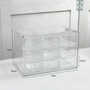 Axyaa Acrylic 9-Grid Jewelry Storage Box Organizer