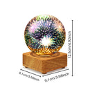 Axyaa 3D Fireworks Christmas Projector Lamp: Bedroom, Study, Art Decor Lighting