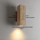 Axyaa Yellow Travertine Stone Wall Sconces for Home Bedroom and Living Room