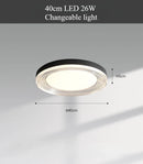 Axyaa Modern Glass Ceiling Light with Water Ripple Glass Lampshade