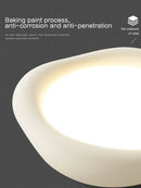 Axyaa Resin Cream Ceiling Lamp: Modern Minimalist Master Bedroom Light