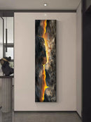 Axyaa Crystal Porcelain Mountain LED Wall Lamp for Home Decor