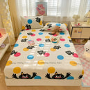 Axyaa Cartoon Fish Printed Cotton Fitted Bed Sheet - Single/Queen/King Sizes