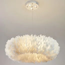 Axyaa Nordic Feather Chandelier Pendant Lamp for Bedroom Kitchen Dining Room