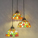 Axyaa Tiffany Pendant Lamp: Colorful Retro Chandeliers for Dining Room, Bedroom, and Restaurant