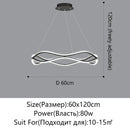 Axyaa Nordic LED Chandelier for Living & Dining Room, Irregular Ceiling Lighting & Decoration