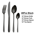Axyaa Stainless Steel Cutlery Set - Elegant Dinnerware Collection - 72 Pieces