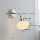 Axyaa Ceramic Wall Sconce with Flexible Arm & Adjustable LED Light Silver