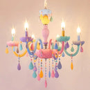 Axyaa Crystal Chandelier: Nordic Princess Room Lighting for Children