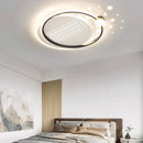 Axyaa Modern Ceiling Fan Lamp for Kids Bedroom with Remote Control and Light