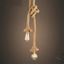 Axya Industrial Hemp Rope Pendant Lamp - Handwoven Restaurant Bar Cafe Decor