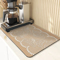 Axyaa Stripe Print Kitchen Drying Mat - Stylish & Absorbent Bar Decoration and Mouse Pad