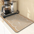 Axyaa Stripe Print Kitchen Drying Mat - Stylish & Absorbent Bar Decoration and Mouse Pad