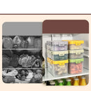 Axyaa Divided Onion Ginger Garlic Storage Box Handle Detachable 2 Grids Kitchen Organizer