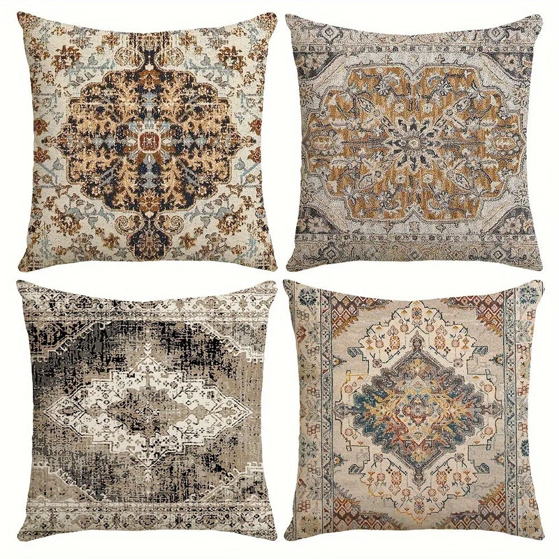 Axyaa Ethnic Style Pillowcase for Home Sofa and Bedroom Decor