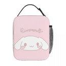 Axyaa Cinnamoroll Insulated Lunch Bag: Portable Thermal Cooler for Travel & Work.