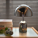 Axyaa Iron Mushroom LED Table Lamp: Nordic Modern, Touch Switch, Warm Light
