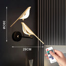 Axyaa Nordic Bird Wall Light 360° Rotation, Rotatable Sconce for Bedroom and Parlor