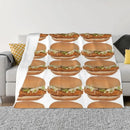 Axyaa Personalized McChicken Throw Blanket Large - Custom Gift Blankets