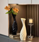 Axyaa Ceramic Vase: Minimalist Decoration for Home, Living Room, Foyer, Flowers, Floor Stand